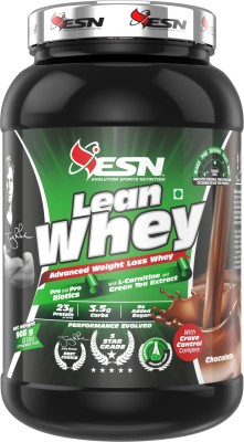 ESN (Evolution Sports Nutrition) Lean Whey Protein, Green tea leaf extract, L-carnitine HCL , Muscle building Whey Protein(908 g, Chocolate)