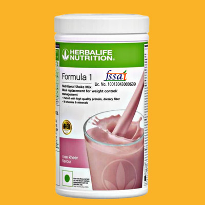 HERBALIFE 773Formula 1 Mix Rose kheer Nutritional Shake, 500g (White) - Copy (4) Nutrition Bars(500 g, Vanilla)