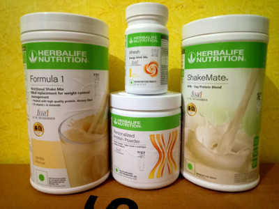HERBALIFE VANILLA SHAKE SHAKEMATE PROTEIN POWDER 200GM AFRESH LEMON Protein Shake(1250 g, vanilla shake)