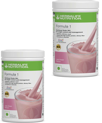 HERBALIFE Weight Loss Combo Formula 1 Shake Mix Rose Kheer Flavor 2 Pcs Protein Shake(1000 g, Rose Kheer Flavor)