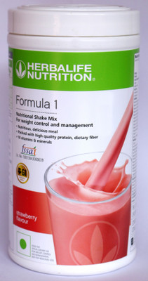 HERBALIFE Formula 1 Nutritional Shake Mix - Strawberry Flavor for Weight Loss Plant-Based Protein(500 g, Strawberry)