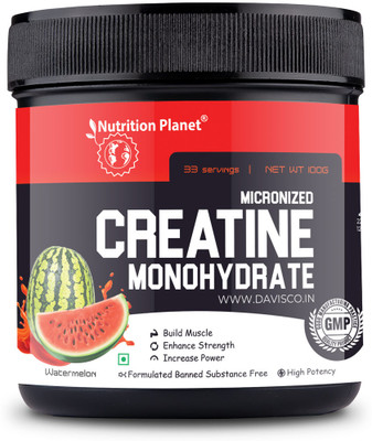 Nutrition Planet Micronized Creatine Monohydrate (33 Servings / 0.22LB) Creatine(100 g, Watermelon)