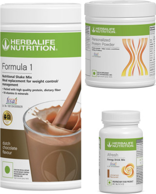 Herbalife Nutrition F1 SHAKE Chocolate , PP Powder 200 G , Afresh - Cinnamon Protein Shake(400 g, chocolate and cinnamon)