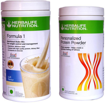 HERBALIFE Formula 1 Shake Mix - Kulfi Flavor With Protein Powder 400 Gram Plant-Based Protein(900 g, Kulfi)