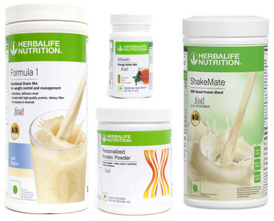 HERBALIFE FORMULA-1 SHAKE KULFI+PROTEIN POWDER -200GM+AFRESH -TULSI-+SHAKE MATE Protein Shake(1.25 kg, KULFI-500gm, AFRESH -TULSI- 50gm, PROTEIN POWDER - 200gm, SHAKE MATE -500gm)