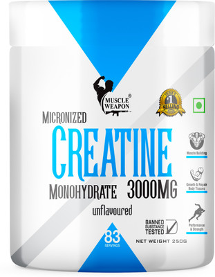 Muscle Weapon Creatine Monohydrate 83 Servings Creatine Creatine(250 g, UNFLAVOURED)