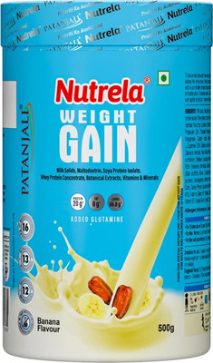 NUTRELA Weight Gainer With High Protein Weight Gainers/Mass Gainers(500 g, BANANA)