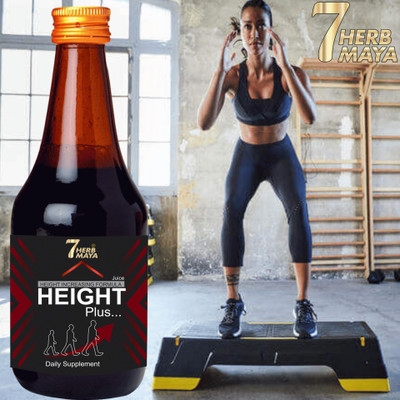 7Herbmaya Height Growth Juice/Height Gain Syrup/Height Increase Medicine/Height Long Juice Plant-Based Protein(400 ml, Mixed Fruit)