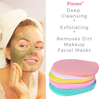 PINNER PVA Puff Sponge Natural Reusable Soft Cleansing Sponge