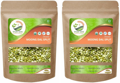Simply Jaivik Organic Green Moong Dal (Split)(2 kg)