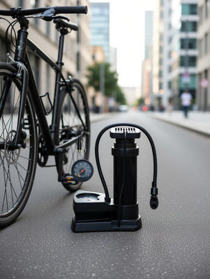 BEMALL High Pressure Mini Foot Air Pump Compressor Air Pump for Bicycle, Car, Football Pump, Motorcycle, Football Pump, Basketball Pump Pump(Black)