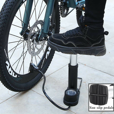 BHAKTI ENTERPRISE Mini Bike Pump Ultra-light Bicycle Foot Pumps with Pressure Gauge Ball, Ball, Balloon, Basketball Pump, Car, Bicycle, Handball Pump, Football Pump, Volleyball Pump Pump(Black) BHAKTI ENTERPRISE Mini Bike Pump Ultra-light Bicycle Foot Pumps with Pressure Gauge Ball, Ball, Balloon, Basketball Pump, Car, Bicycle, Handball Pump, Football Pump, Volleyball Pump Pump(Black)