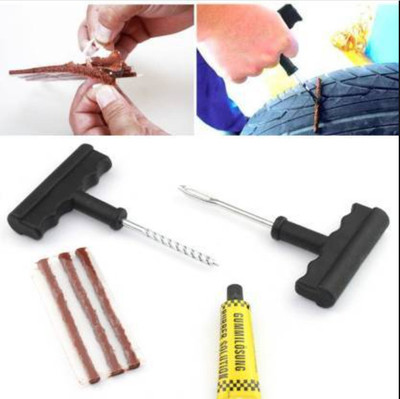 SIGNQ Tubeless Tyre Puncture Kit (Nose Pliers + Rubber Cement + Extra Strips) pk 1 Tubeless Tyre Puncture Repair Kit SIGNQ Tubeless Tyre Puncture Kit (Nose Pliers + Rubber Cement + Extra Strips) pk 1 Tubeless Tyre Puncture Repair Kit