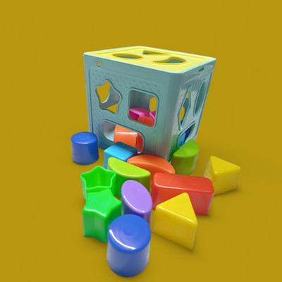 Dorytoys Sky Theme Cube with Sorting Shapes(1 Pieces)