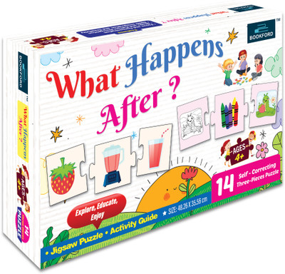 BOOKFORD What Happens After Jigsaw Puzzle Game & Fun and Learning(42 Pieces)