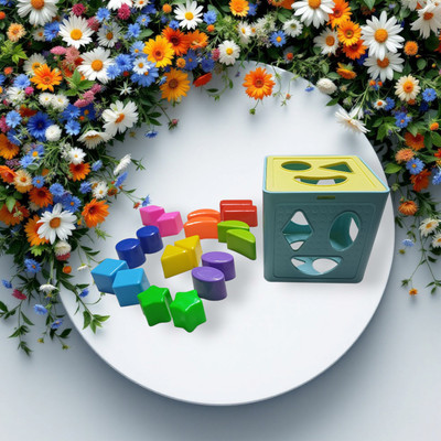 BHVMEY Shape Sorter Puzzle Box for Kids(1 Pieces)