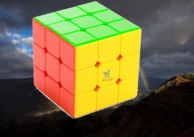 Ya Qi Li Speed Cube 3x3 High Speed Smooth Mooving Cube -11013(1 Pieces)