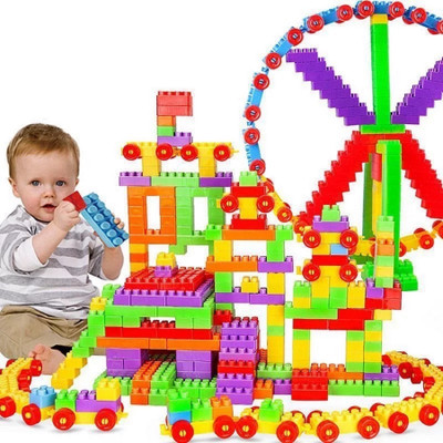 Ankirant BIS Certified 100+ Pics Educational Learning Building Blocks Bricks Toy for Kids(Multicolor)