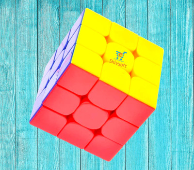 Shivsoft Speed Cube 3x3 High Speed Smooth Mooving Cube -11084(1 Pieces)