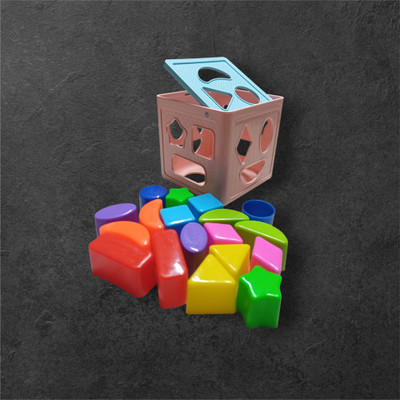 Dorytoys Shape Sorting Game Cube for Toddlers(1 Pieces)