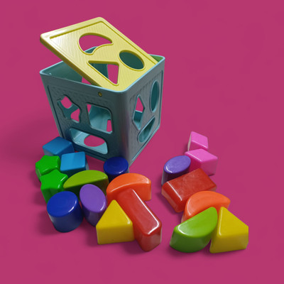 BHVMEY Shape and Color Sorting Cube for Kids(1 Pieces)