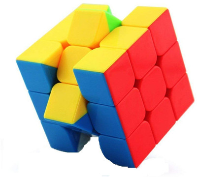 Philocaly Enterprise Fantasy Themed MoYu Mofang Jiaoshi 3X3 High Speed Stickerless Cube for 14 Years and Up, Multicolor(1 Pieces)
