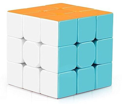 RAGVEE 3x3 High Speed Sticker Less Magic Puzzle Cube Game Toy(1 Pieces)