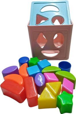 Dorytoys Chunky Shape Blocks and Sorting Box(1 Pieces)