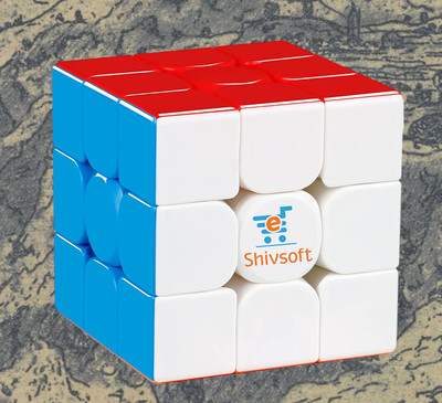 Shivsoft Speed Cube 3x3 High Speed Smooth Mooving Cube -11069(1 Pieces)