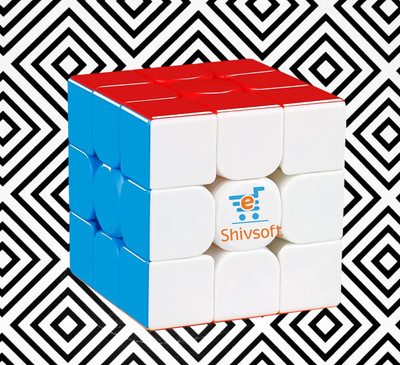 Shivsoft Speed Cube 3x3 High Speed Smooth Mooving Cube -11030(1 Pieces)
