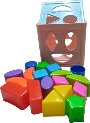 BHVMEY Shape and Color Recognition Cube Toy(1 Pieces)