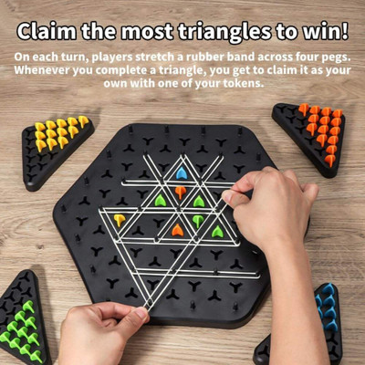 Dorytoys New_Triangle Chess Peg Game | Skill-Based Puzzle for Children(1 Pieces)