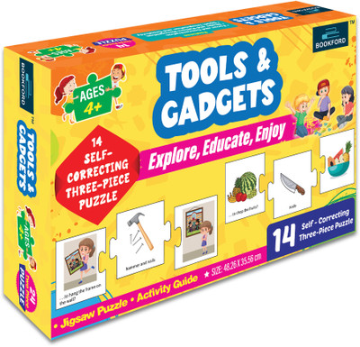 BOOKFORD Tools And Gadgets Jigsaw Puzzle Game & Fun and Learning(42 Pieces)