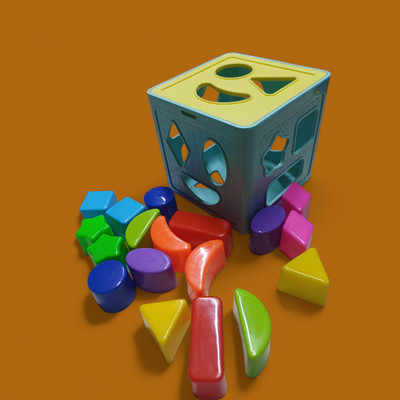 BHVMEY Chunky Shape Cube with Smooth Edges(1 Pieces)