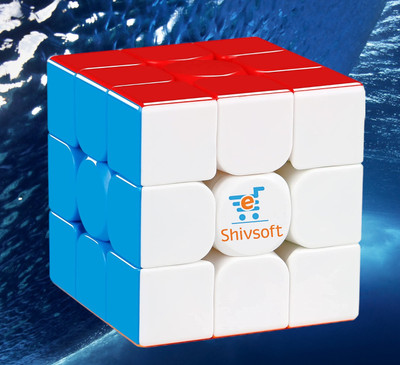 Shivsoft Speed Cube 3x3 High Speed Smooth Mooving Cube -11026(1 Pieces)