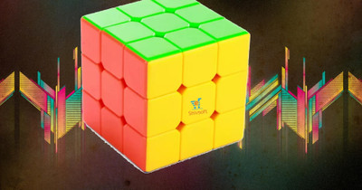 Ya Qi Li Speed Cube 3x3 High Speed Smooth Mooving Cube -11021(1 Pieces)