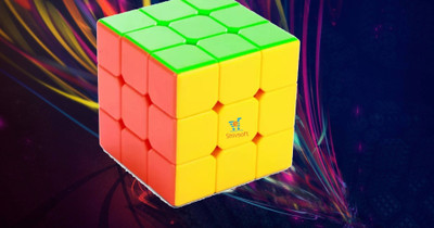 Ya Qi Li Speed Cube 3x3 High Speed Smooth Mooving Cube -11006(1 Pieces)
