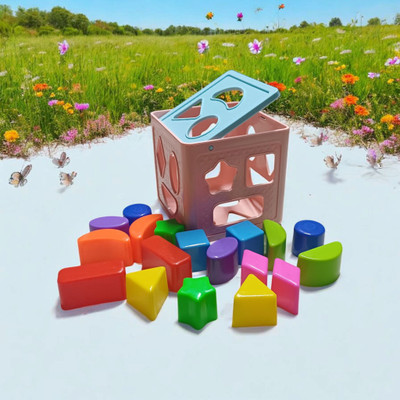 BHVMEY Smart Shape Matching Cube for Babies(1 Pieces)