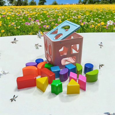 Nafhotoz Educational Shape Block Toy for Toddlers(1 Pieces)