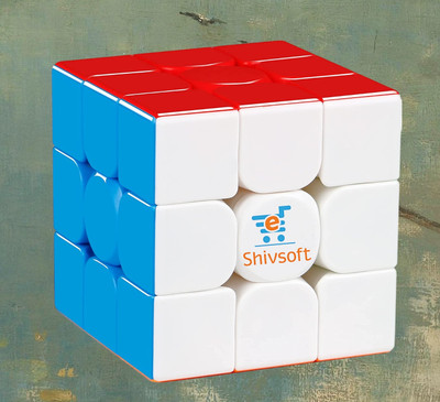 Shivsoft Speed Cube 3x3 High Speed Smooth Mooving Cube -11061(1 Pieces)