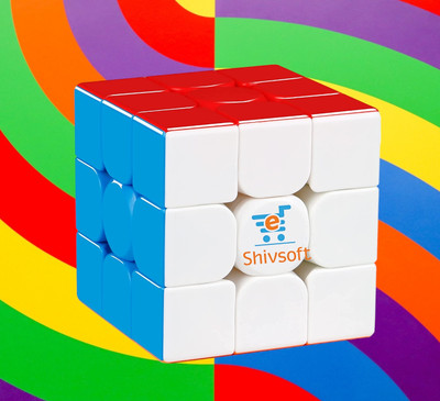 Shivsoft Speed Cube 3x3 High Speed Smooth Mooving Cube -11029(1 Pieces)