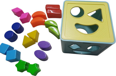 Nafhotoz Shape Classifying Cube with Color Blocks(1 Pieces)