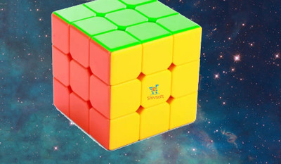 Ya Qi Li Speed Cube 3x3 High Speed Smooth Mooving Cube -11014(1 Pieces)