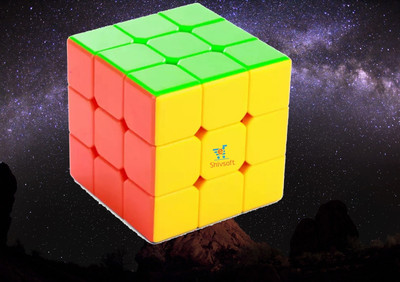 Ya Qi Li Speed Cube 3x3 High Speed Smooth Mooving Cube -11019(1 Pieces)