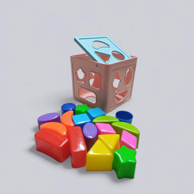 BHVMEY Shape Matching Cube Toy for 1+ Year(1 Pieces)