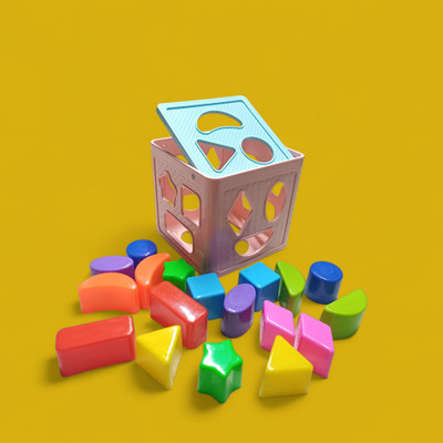 Dorytoys Toddler Puzzle Cube with Shapes(1 Pieces)