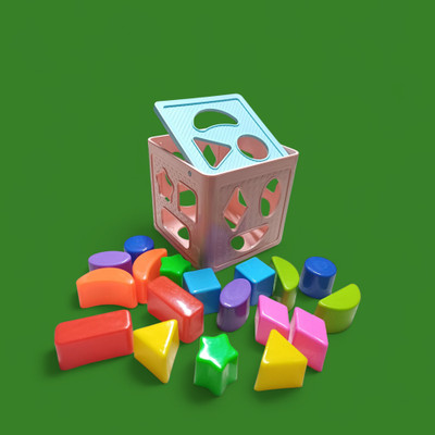 Nafhotoz Baby Shape Game with Sorting Cube(1 Pieces)