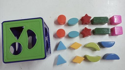 Dorytoys New_Shape Sorter Cube with 18 Colorful Blocks – Preschool Learning Toy(1 Pieces)