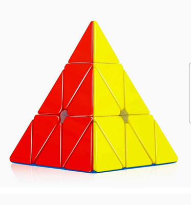 Shree Jee PYARAMID SPEED CUBE TRIANGLE MAGIC CUBE (MULTICOLOUR) PACK OF 1(20 Pieces)