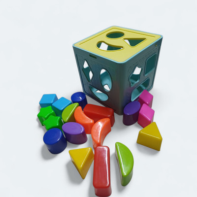 Nafhotoz Shape Recognition Cube for Toddlers(1 Pieces)